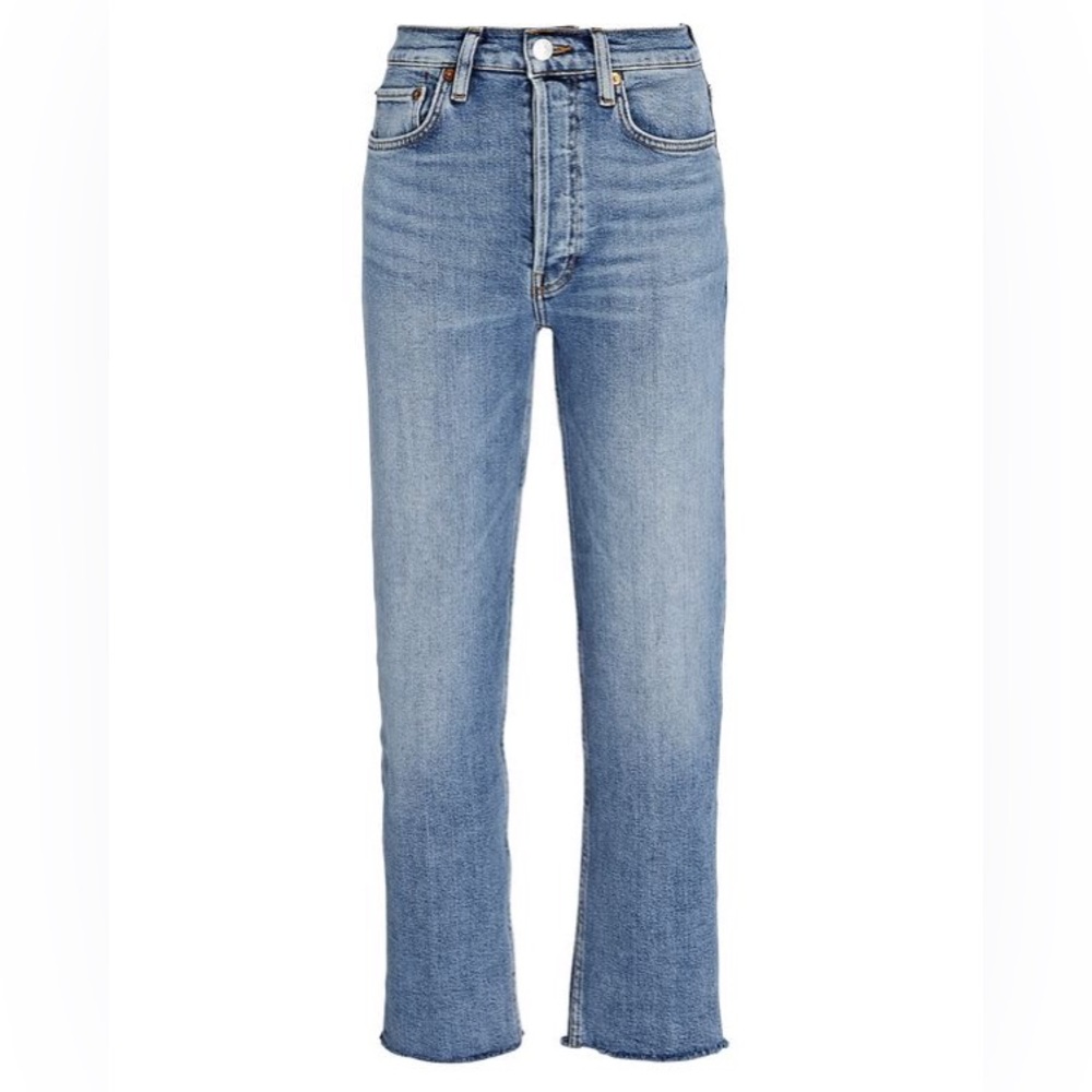 RE/DONE High-Rise Stove Pipe Jeans
